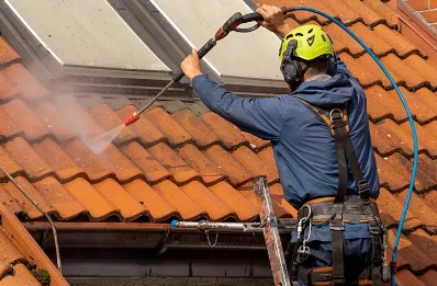 Démoussage et hydrofuge de toiture à Catenay